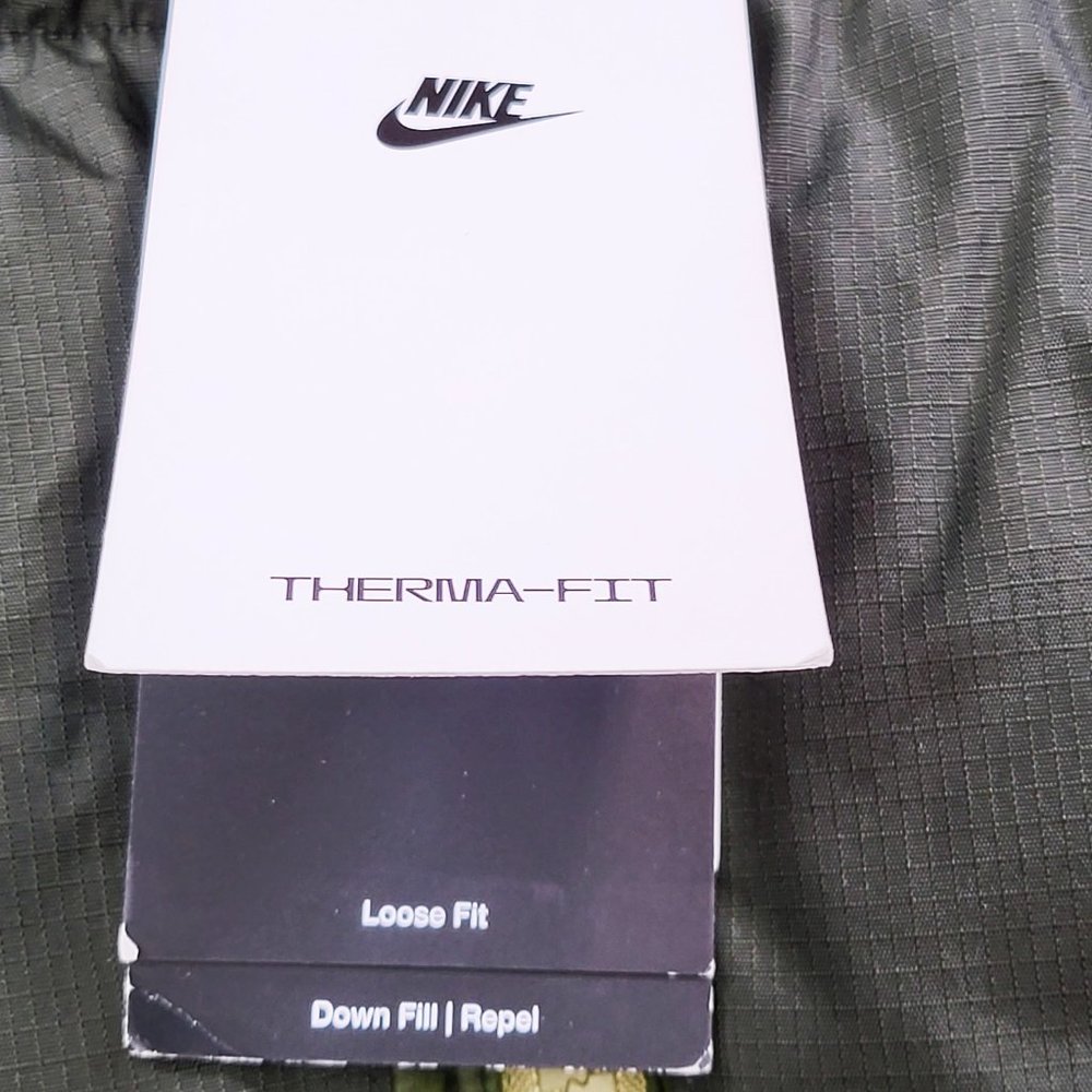 Nike Sportswear Therma-FIT Repel Puffer Coat Men's Jacket Green DD6978-326 - Picture 10 of 12